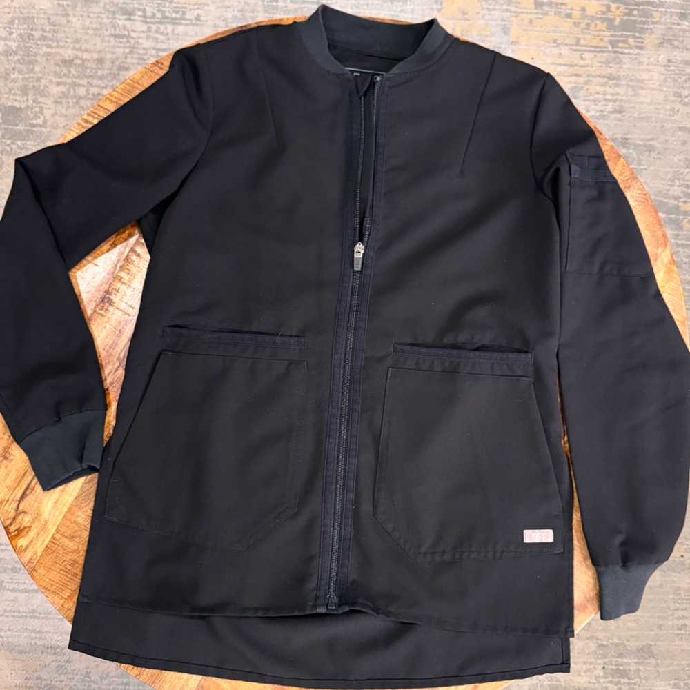 Figs Black Bellery scrub jacket